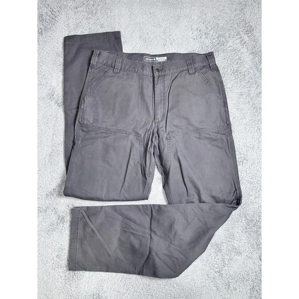 Carhartt BN2802-M 36x36 Relaxed Rugged Flex Double Front Utility Pants Dim Grey